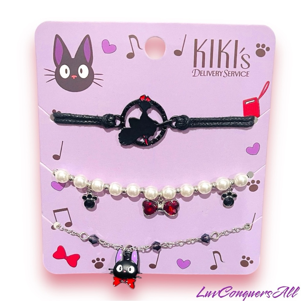 Studio Ghibli Kiki's Delivery Service Jiji & Kiki Bracelet Set